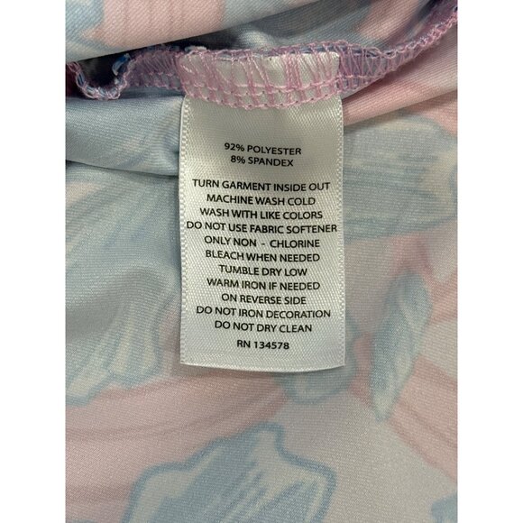 Vineyard Vines Performance Polo Shirt Floral Blue Red Hawaiian Mens Size XL - Picture 5 of 5